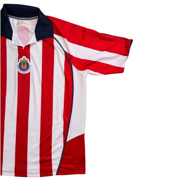 Vintage 90s Chivas De Guadalajara Soccer Jersey Mens XL Collared Mexico Number 7 - Picture 2 of 8